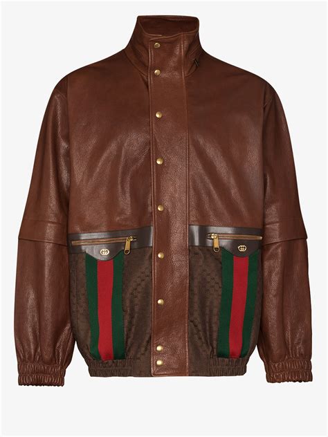 gucci men's jacket sale|gucci leather jackets for men.